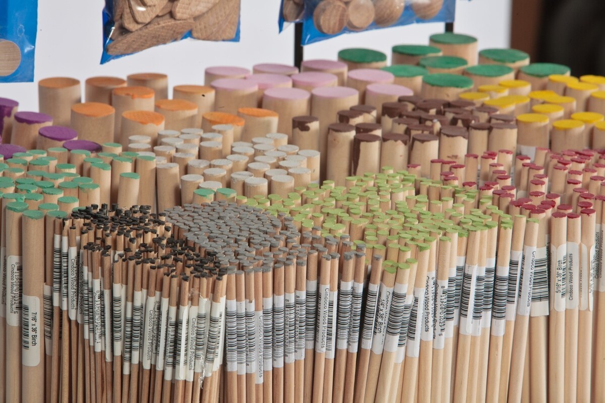 Color coded dowels